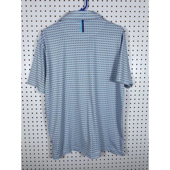 Rhoback “crown” print polo shirt size L - Picture 2 of 6